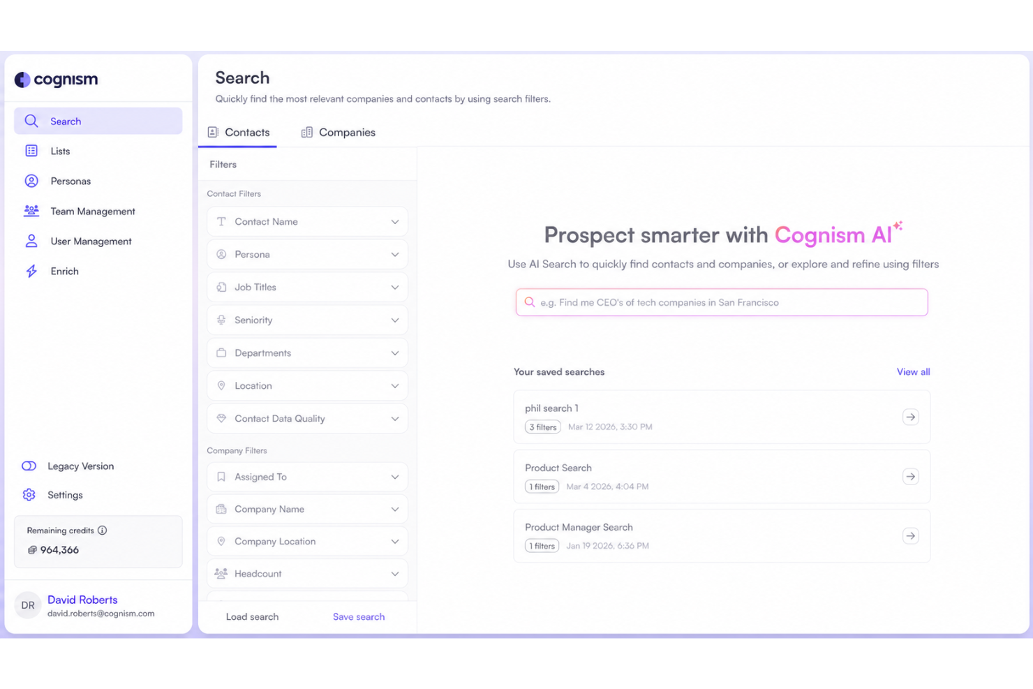 Cognism screenshot - 10 Migliori Strumenti Go-To-Market nel 2026