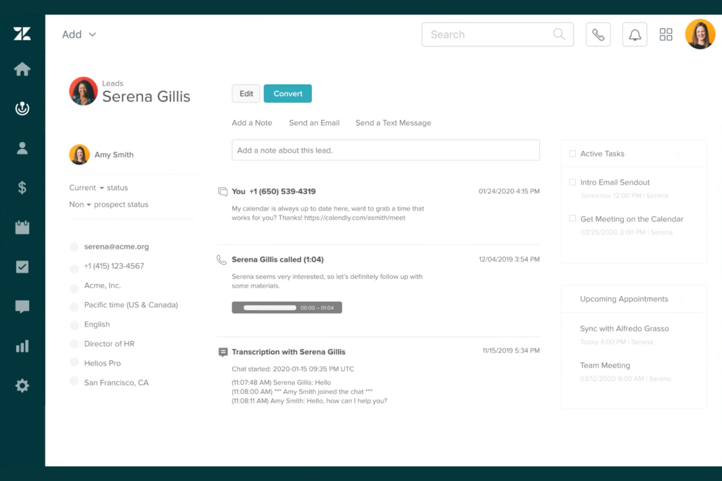 Zendesk Sell screenshot - 10 herramientas de productividad en ventas para 2026