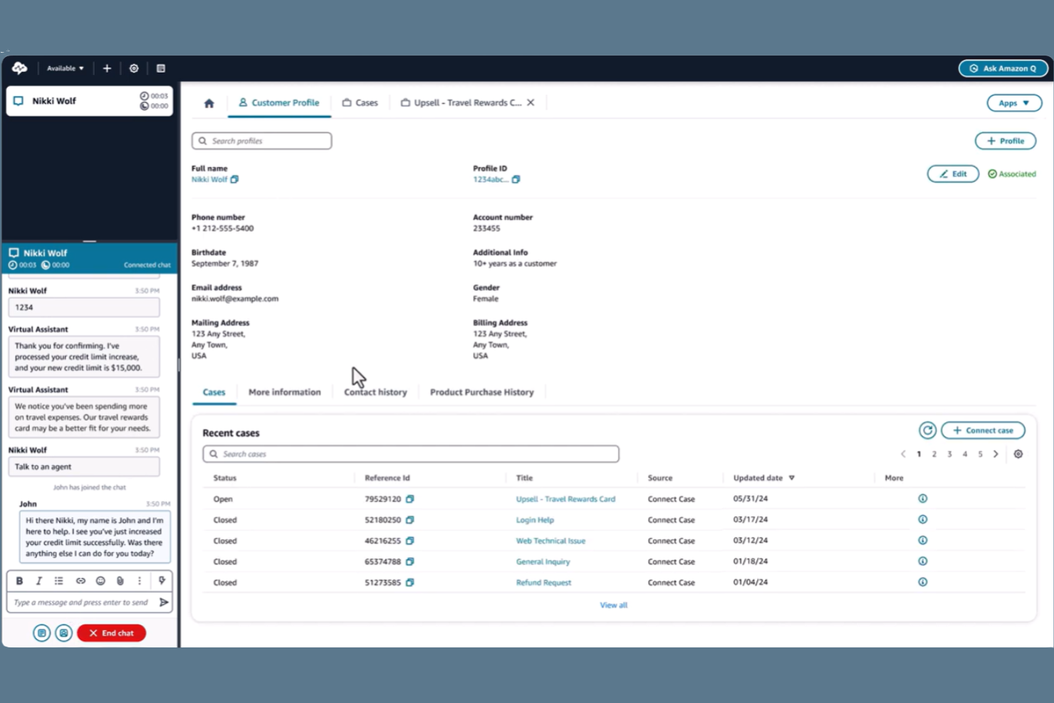 Amazon Connect screenshot - 10 Mejores Alternativas a RingCentral en 2026