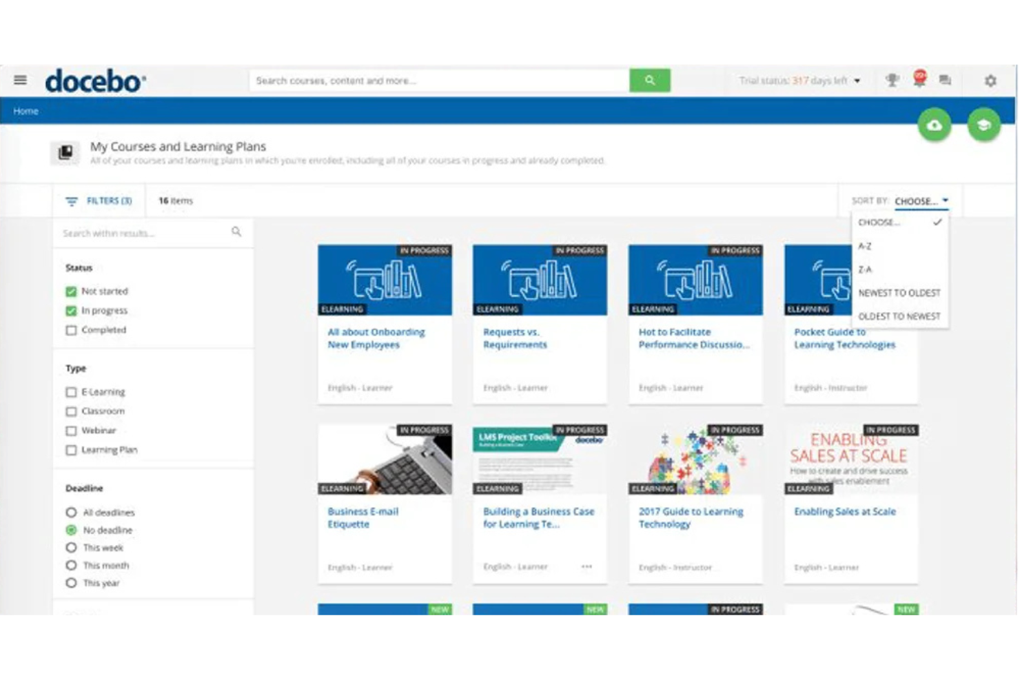 Docebo screenshot - 10 Mejores Herramientas de IA para el Empoderamiento de Socios de Canal en 2026