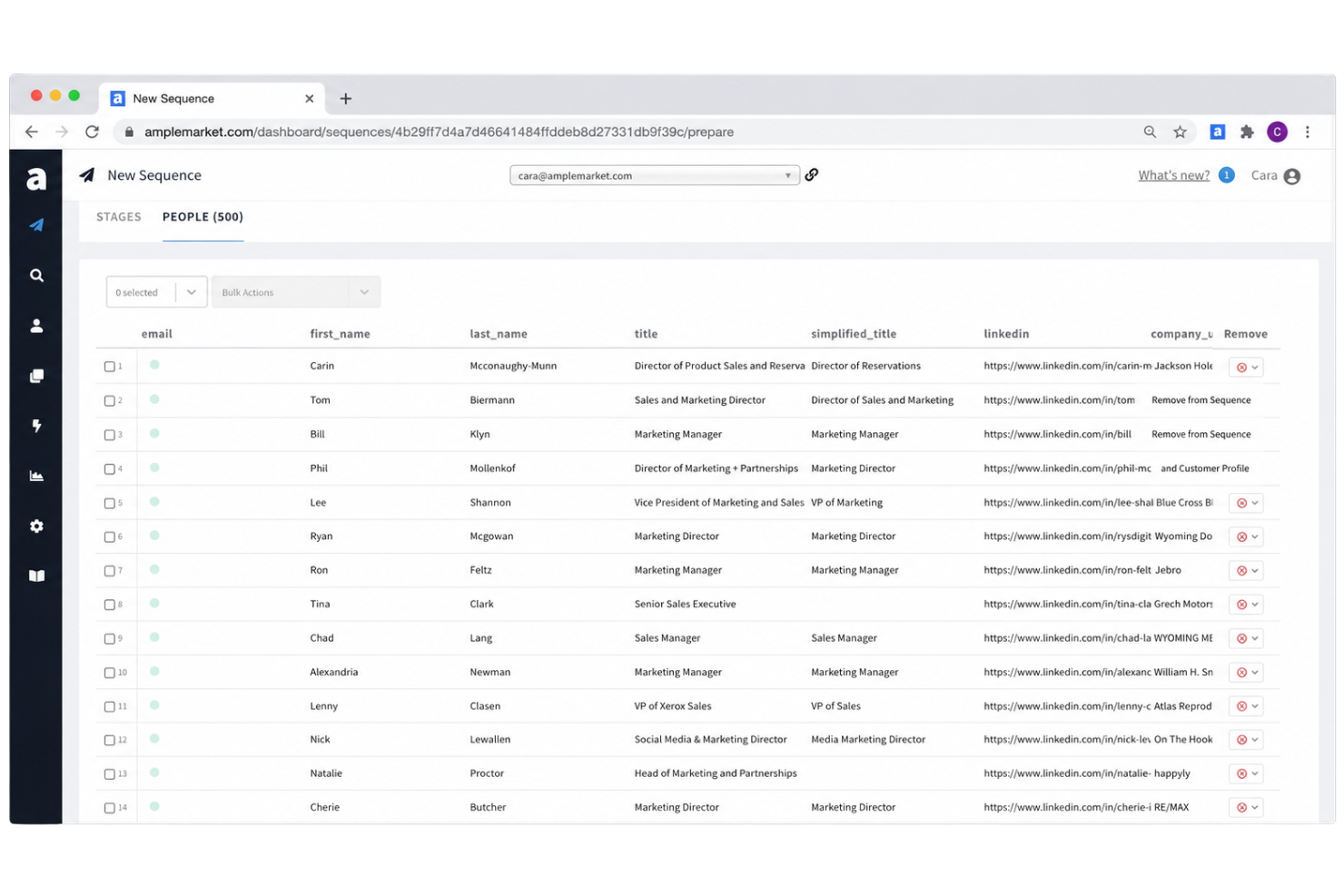 Amplemarket screenshot - 10 Migliori Strumenti Go-To-Market nel 2026