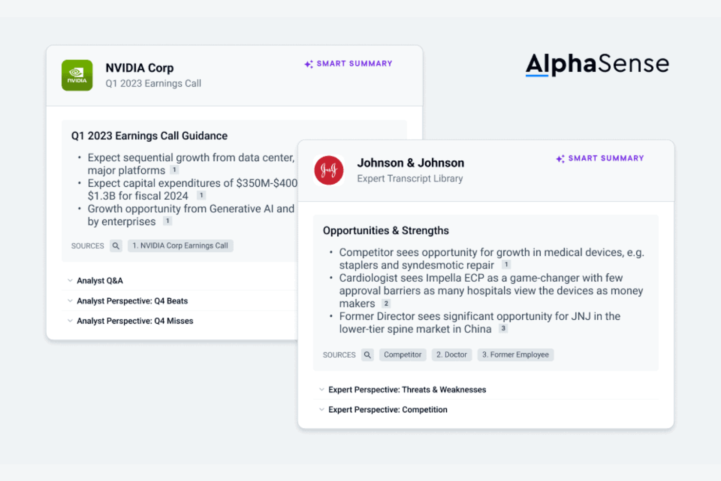 AlphaSense screenshot - 13 Migliori Strumenti di Intelligence Competitiva Scelti per il 2026