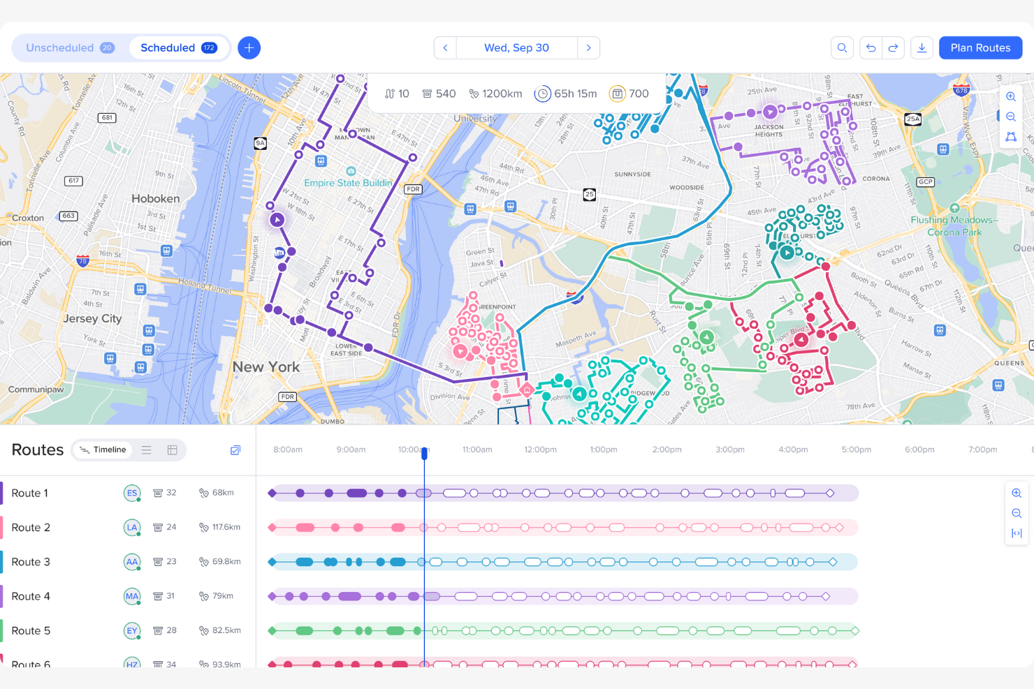 Routific screenshot - 10 Migliori Software per la Pianificazione dei Percorsi Recensiti nel 2026