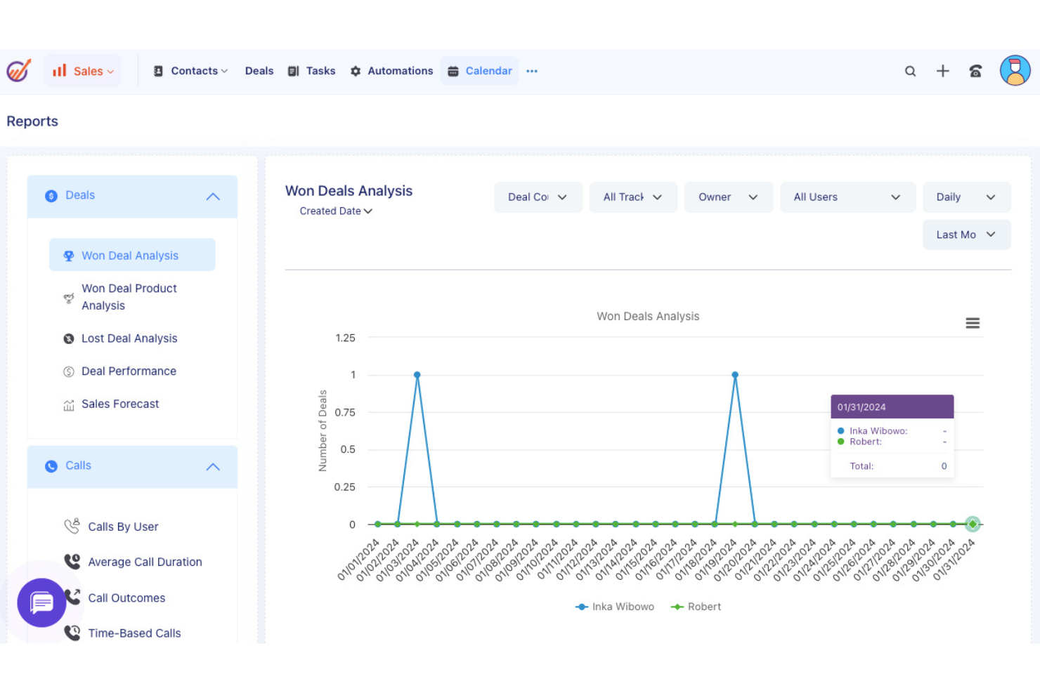 EngageBay screenshot - Le 10 migliori soluzioni gratuite per la gestione delle vendite esaminate nel 2026