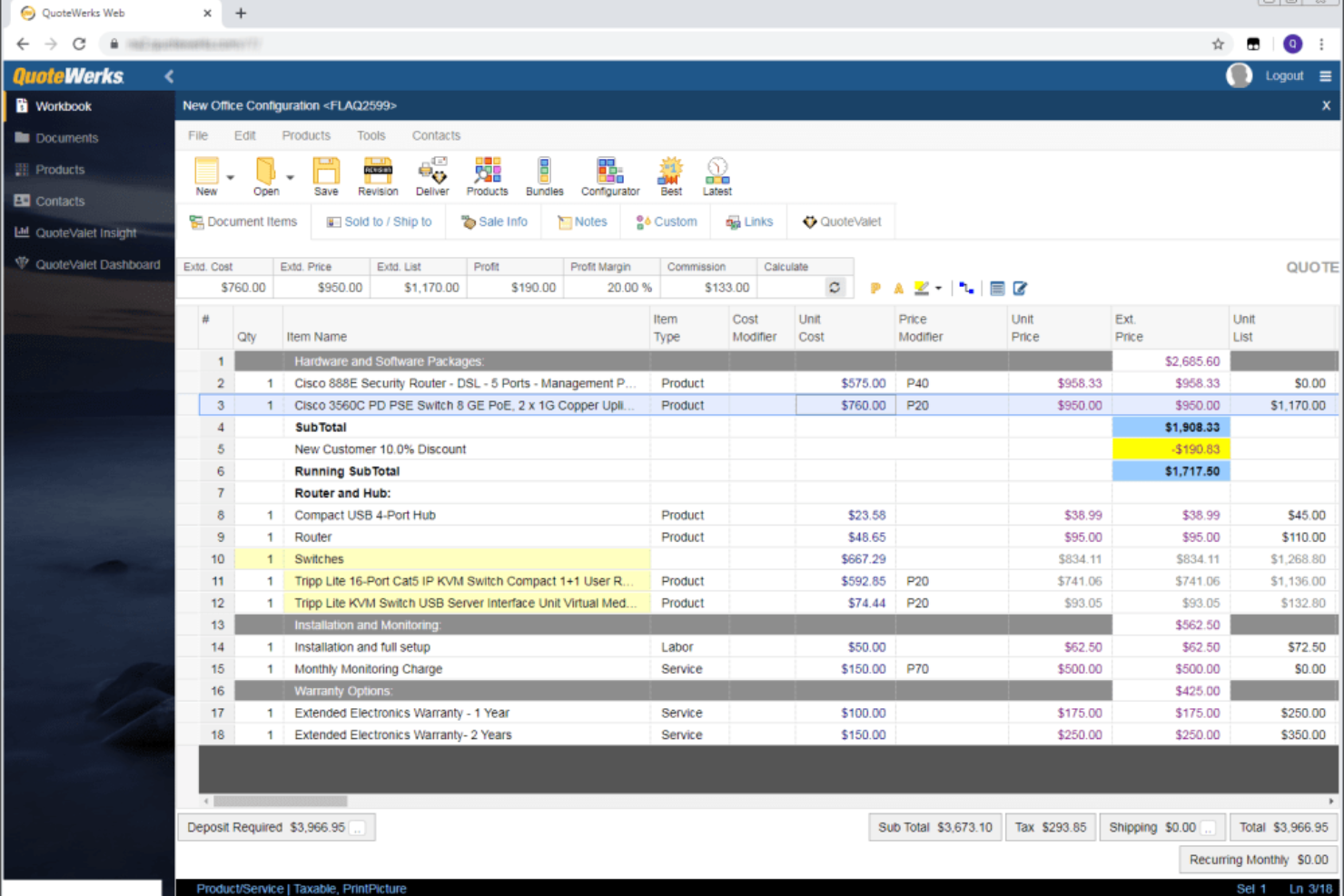 QuoteWerks screenshot - 10 mejores programas CPQ gratuitos revisados en 2026