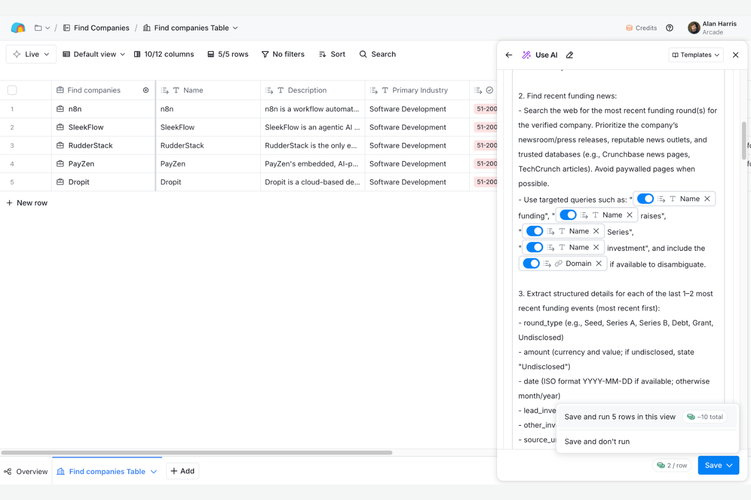 Clay screenshot - 10 migliori strumenti gratuiti per l’enrichment dei dati recensiti nel 2026