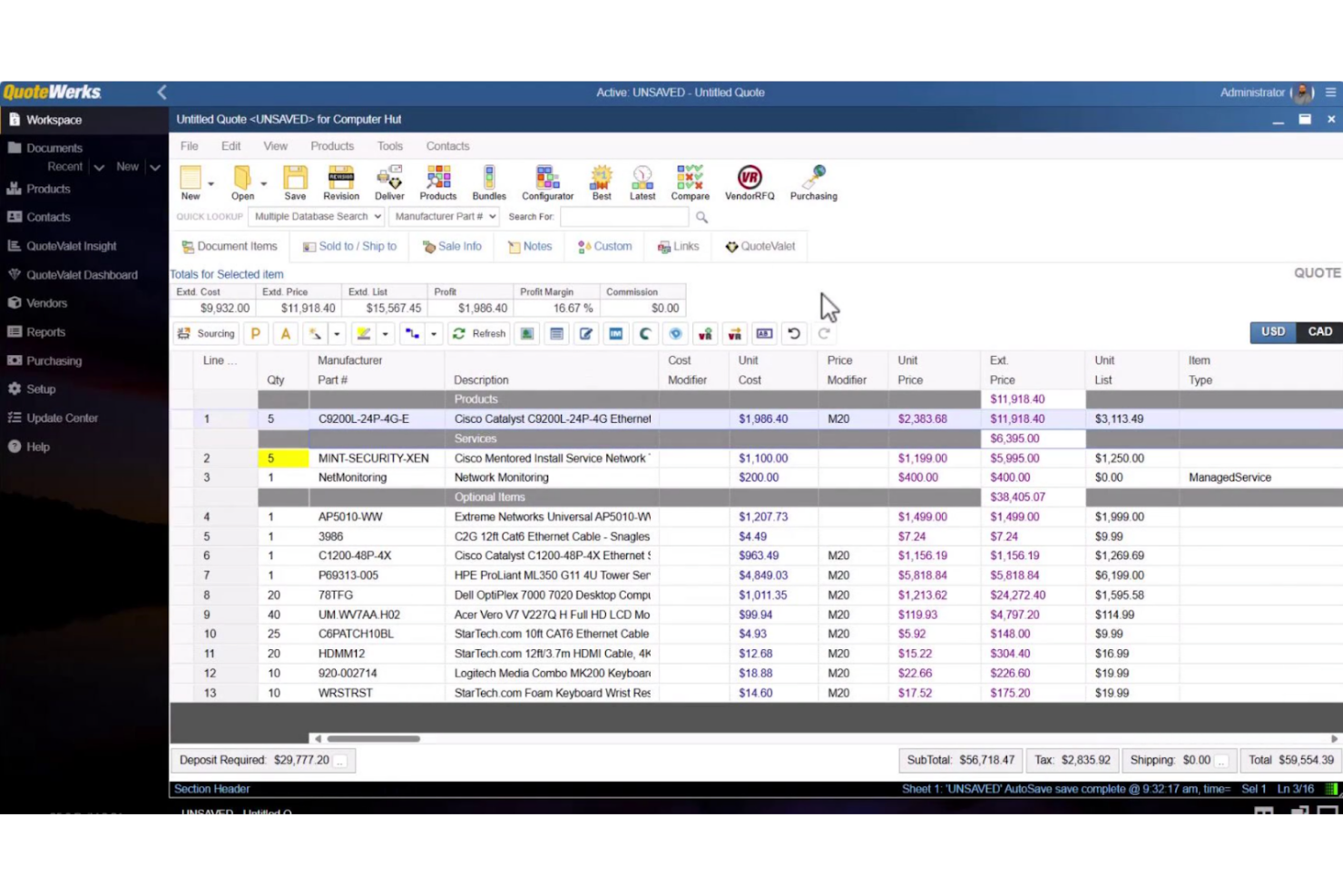 QuoteWerks screenshot - 10 Mejores Programas de Cotizaciones en la Nube Analizados en 2026