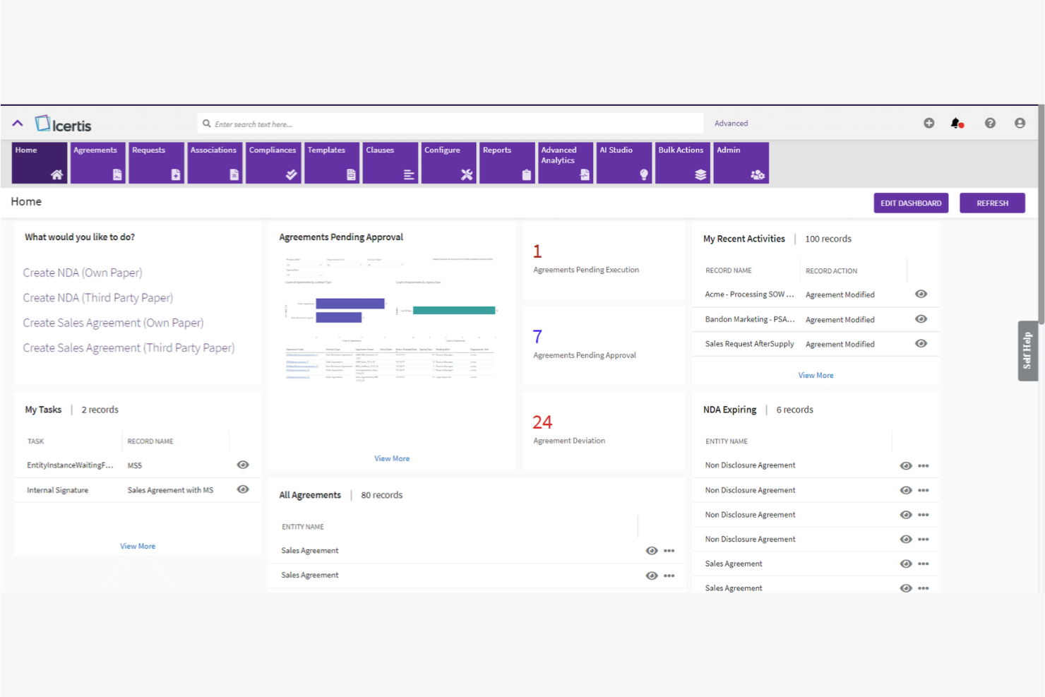 Icertis screenshot - 10 Mejores Alternativas a Ironclad Analizadas en 2026