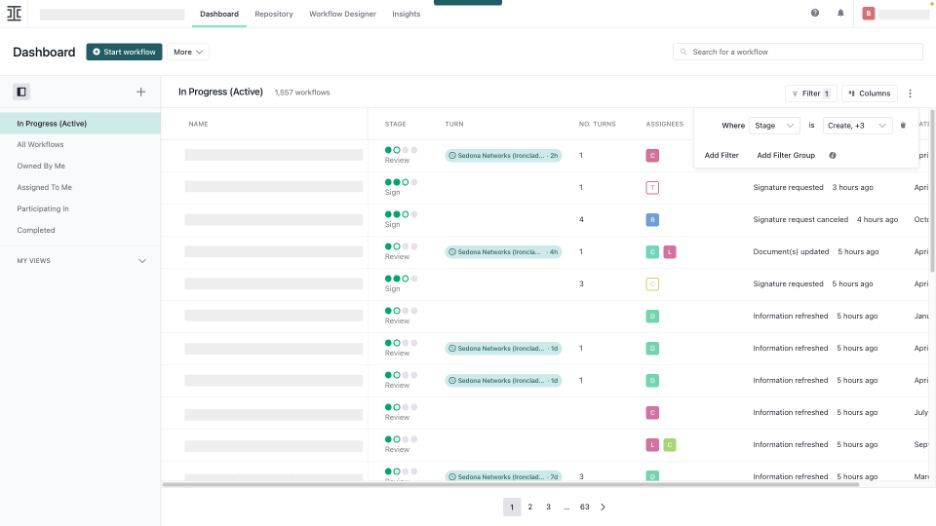 Ironclad screenshot - Le 10 migliori soluzioni software per la gestione dei contratti basata su cloud recensite nel 2026