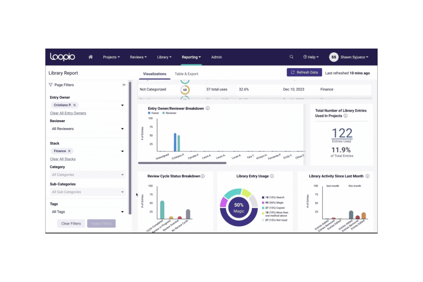 Loopio screenshot - Le 10 migliori soluzioni software di proposte AI recensite nel 2026