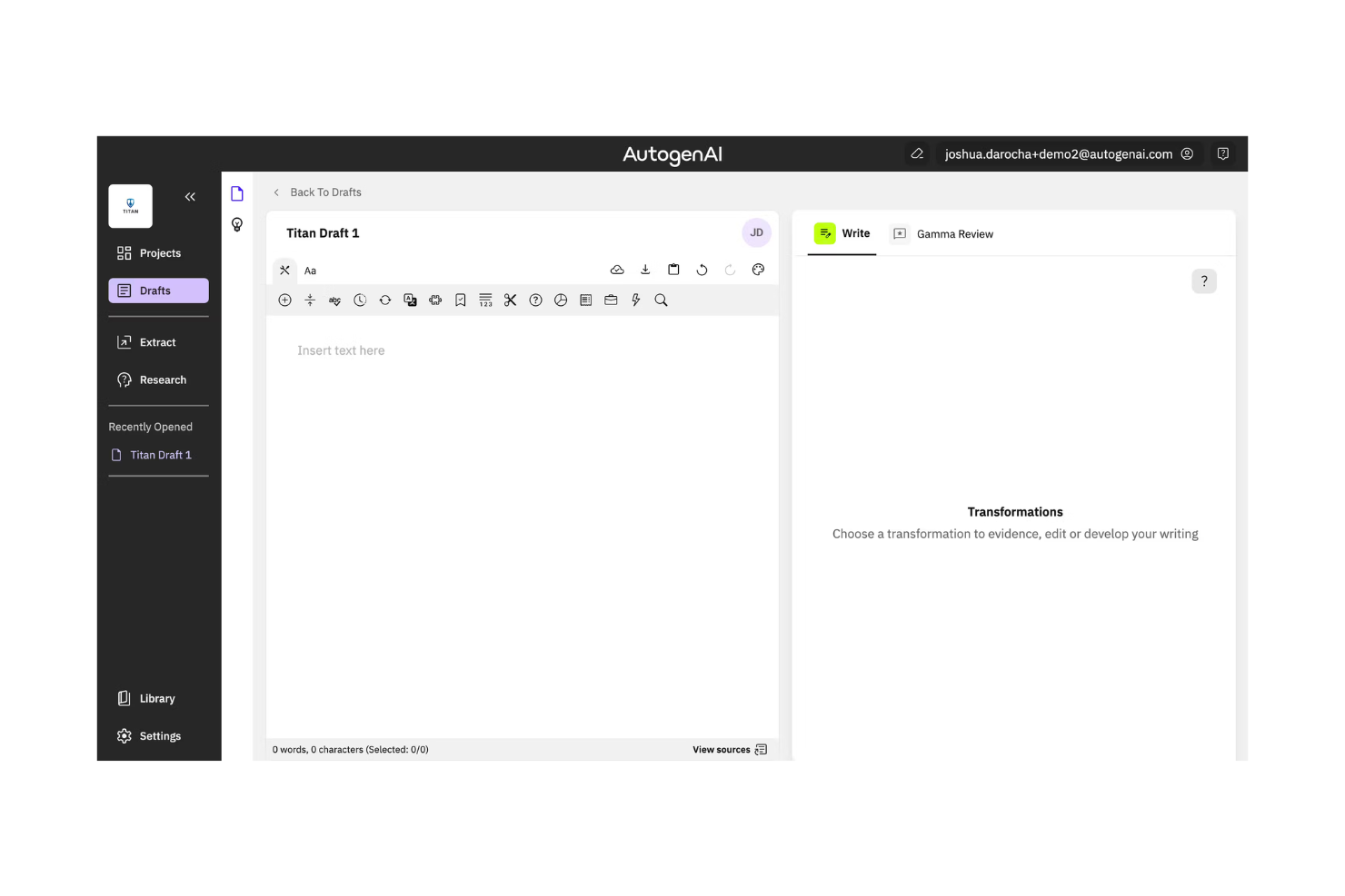 AutogenAI screenshot - Le 10 migliori soluzioni software di proposte AI recensite nel 2026