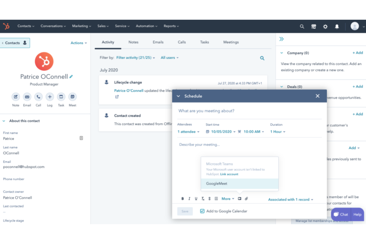 Google Workspace screenshot - Le 10 migliori integrazioni HubSpot per il 2026