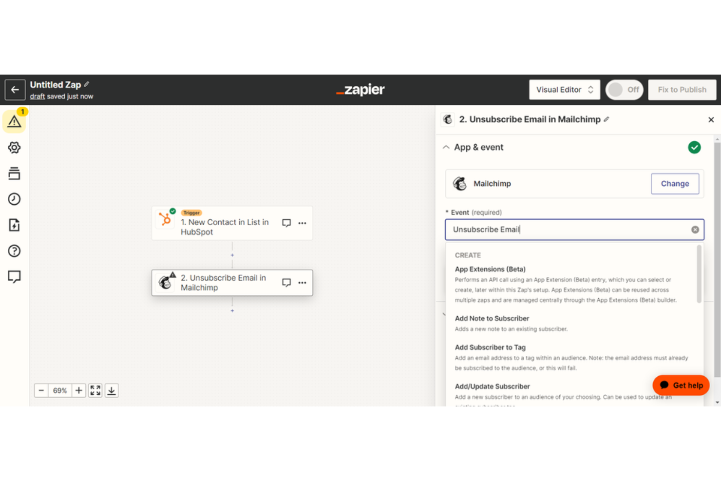 Mailchimp screenshot - Le 10 migliori integrazioni HubSpot per il 2026