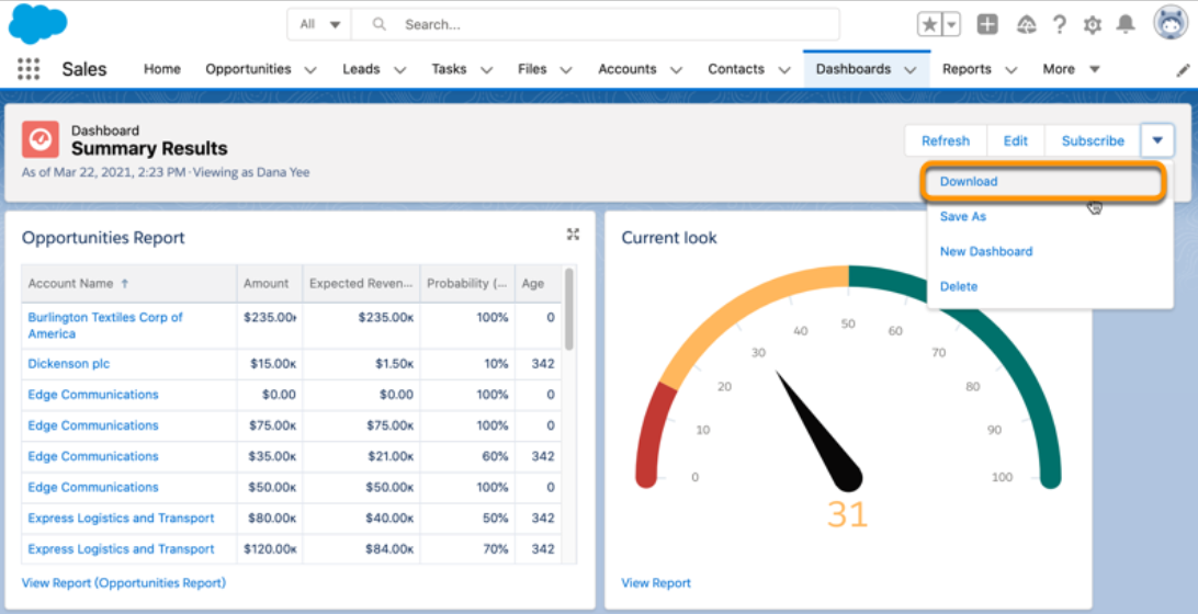 Salesforce screenshot - Los 10 mejores programas de ventas y mercadotecnia evaluados en 2026