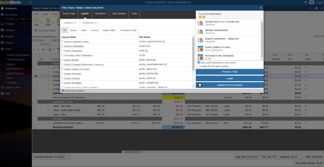QuoteWerks screenshot - 20 Mejores Software de Automatización de Propuestas de Ventas en 2026