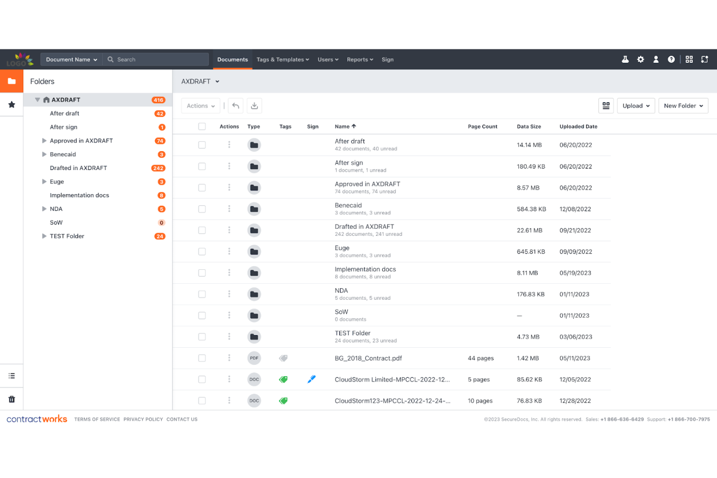 ContractWorks screenshot - Le 10 migliori soluzioni software SaaS per la gestione dei contratti recensite nel 2026