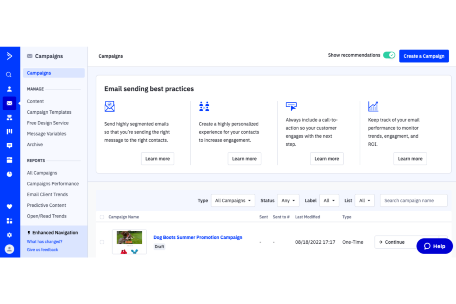 ActiveCampaign screenshot - 18 Mejores Software de Gestión de Leads de Marca Blanca en 2026
