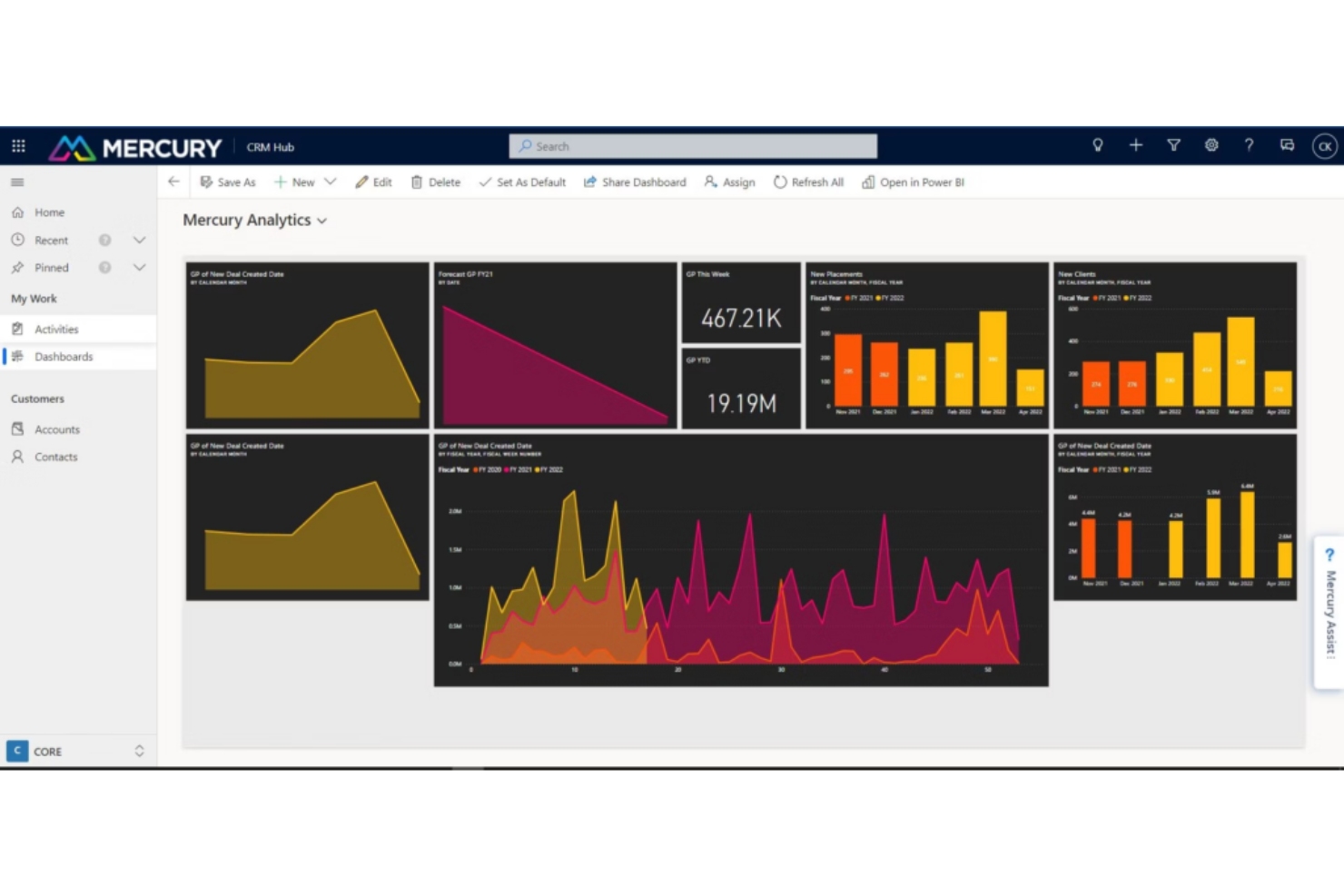 Mercury Healthcare CRM screenshot - Le 10 migliori soluzioni CRM per l’assistenza sanitaria recensite per il 2026