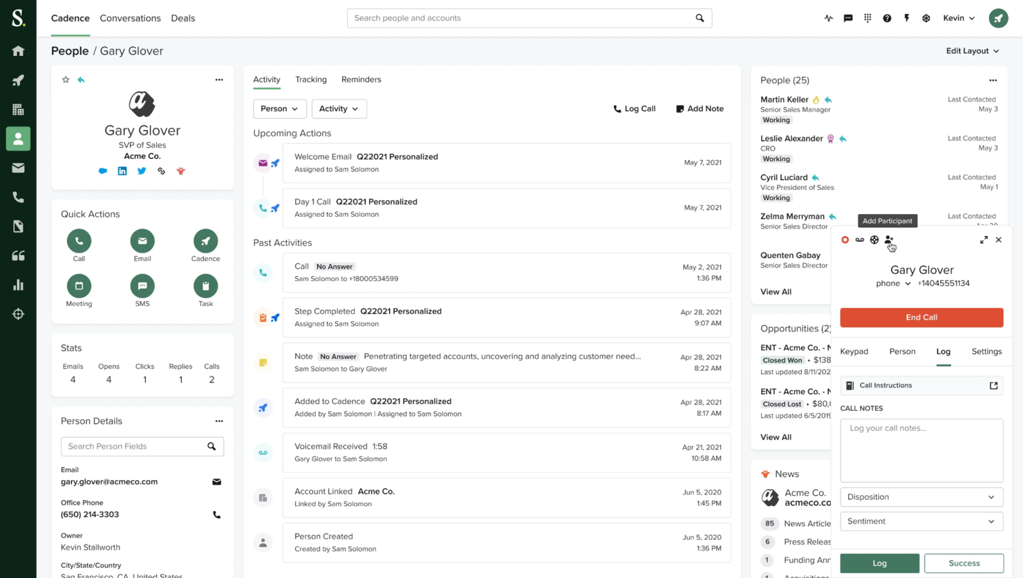 Salesloft screenshot - Los 10 Mejores Software de Ventas Empresariales Analizados en 2026