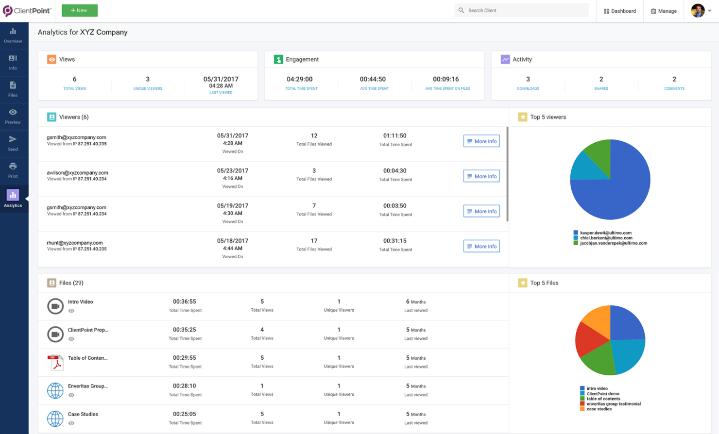 ClientPoint screenshot - I 10 migliori software per richieste di proposta recensiti nel 2026