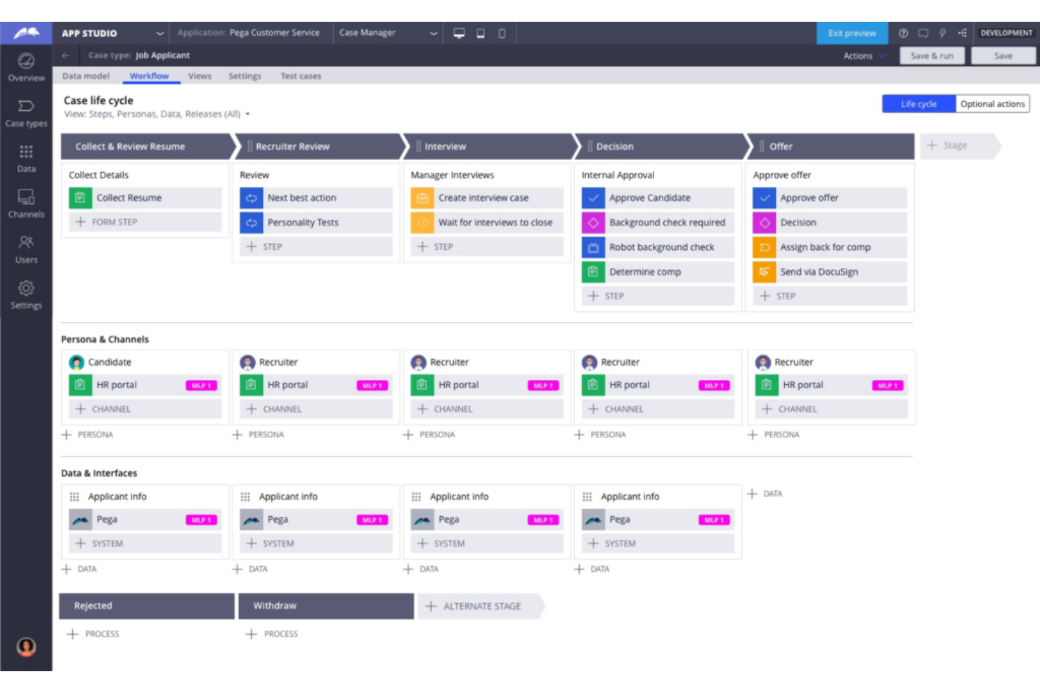 Pega Healthcare CRM screenshot - Las 10 Mejores Plataformas de CRM para la Salud Evaluadas para 2026