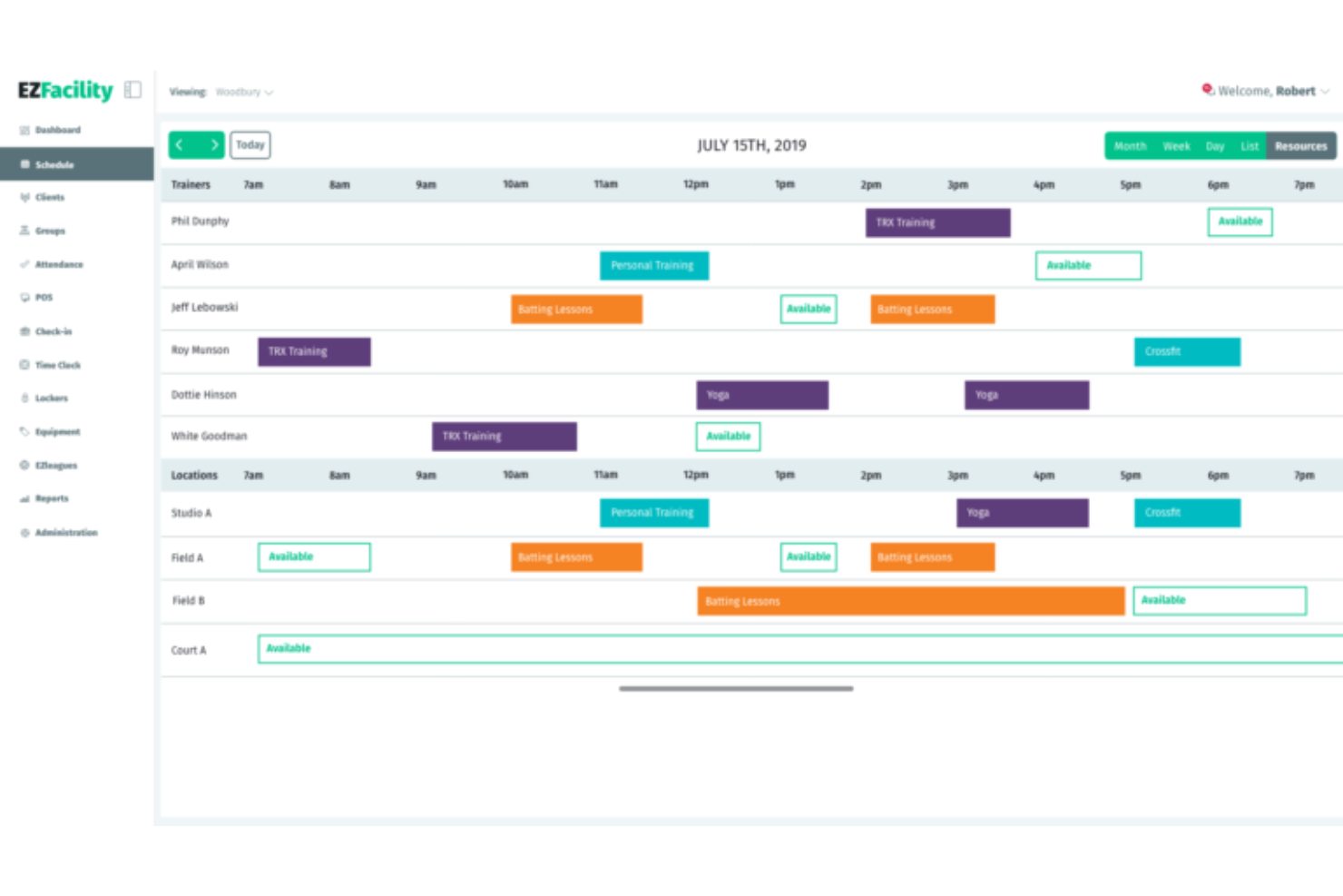 EZFacility screenshot - Le 10 migliori soluzioni CRM per palestre recensite nel 2026
