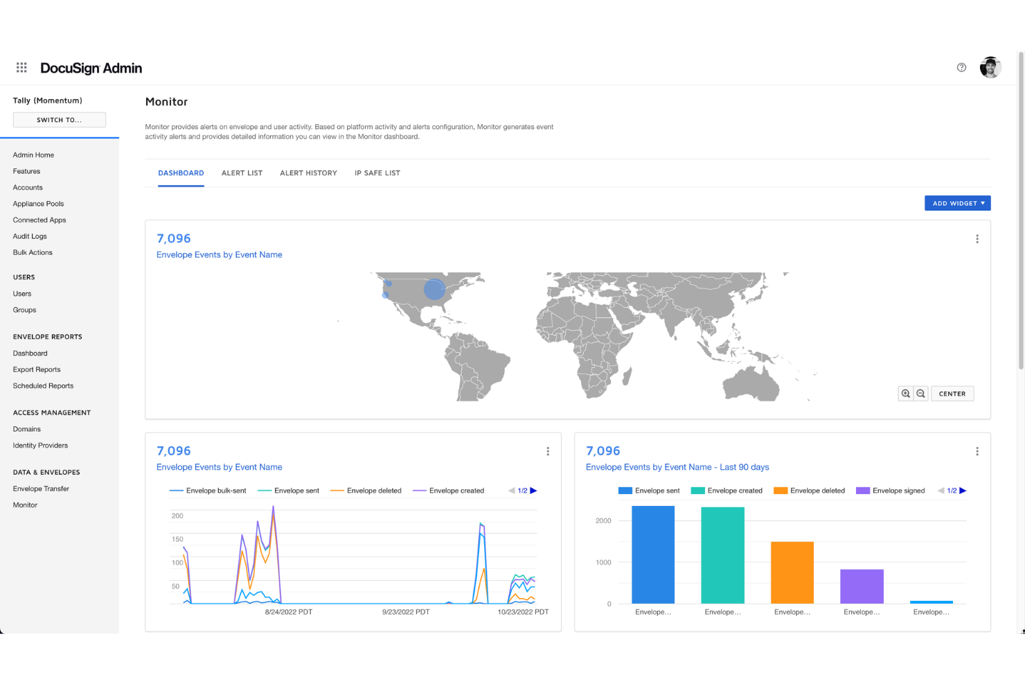 Docusign CLM screenshot - Los 10 mejores programas de gestión del ciclo de vida de contratos en 2026