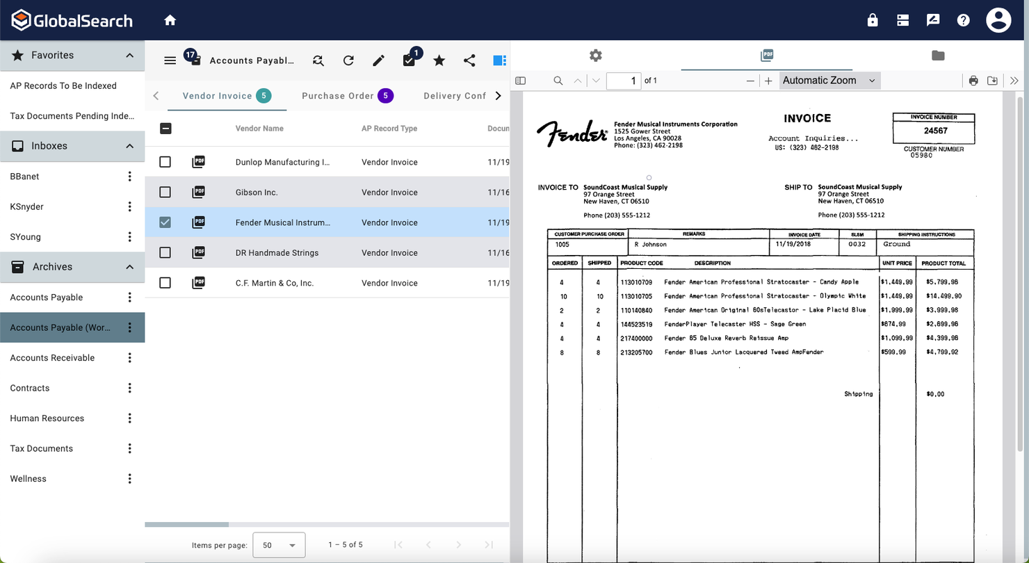 Square 9 screenshot - I 10 migliori software per l’automazione dei contratti recensiti nel 2026