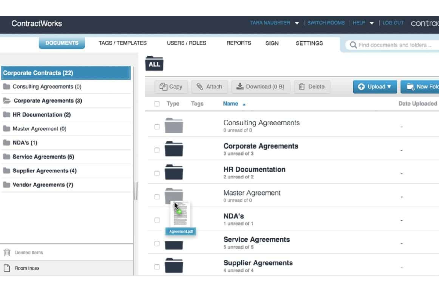 ContractWorks screenshot - I 10 migliori software per la gestione del ciclo di vita dei contratti nel 2026