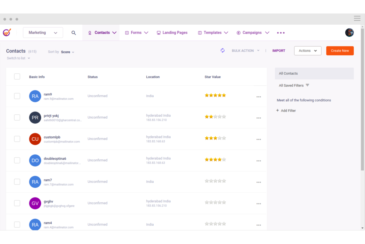 EngageBay screenshot - I 10 migliori software CRM per call center recensiti nel 2026
