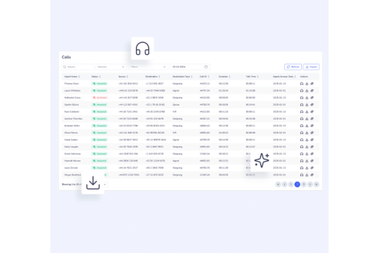 Squaretalk screenshot - Le 10 Migliori Software di Monitoraggio delle Chiamate Recensiti nel 2026