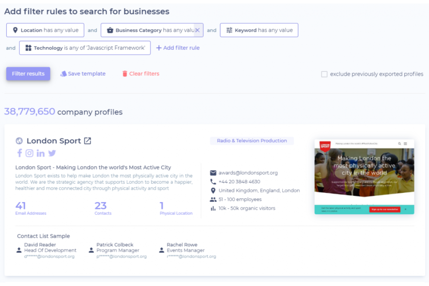 Soleadify screenshot - I 10 migliori software B2B per la generazione di contatti recensiti nel 2026