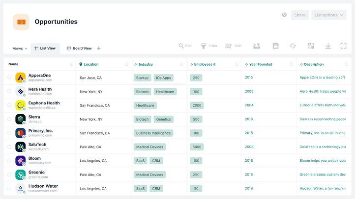 Affinity screenshot - 10 Mejores Programas de Gestión de Contactos Revisados en 2026