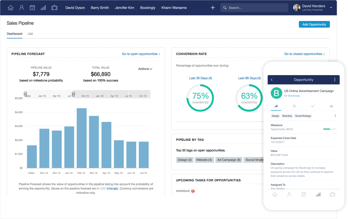 Capsule CRM screenshot - Le 10 Migliori Soluzioni CRM Per La Produzione Valutate Nel 2026