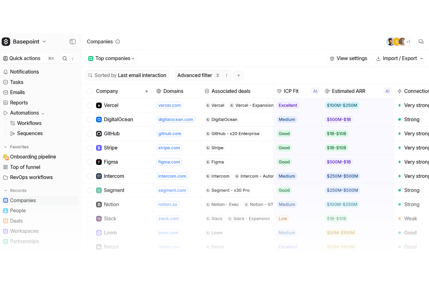 Attio screenshot - 10 Migliori Software CRM B2B Recensiti Nel 2026