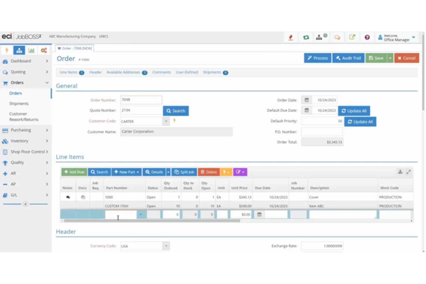 JobBOSS screenshot - 10 Mejores Alternativas a MRPeasy en 2026