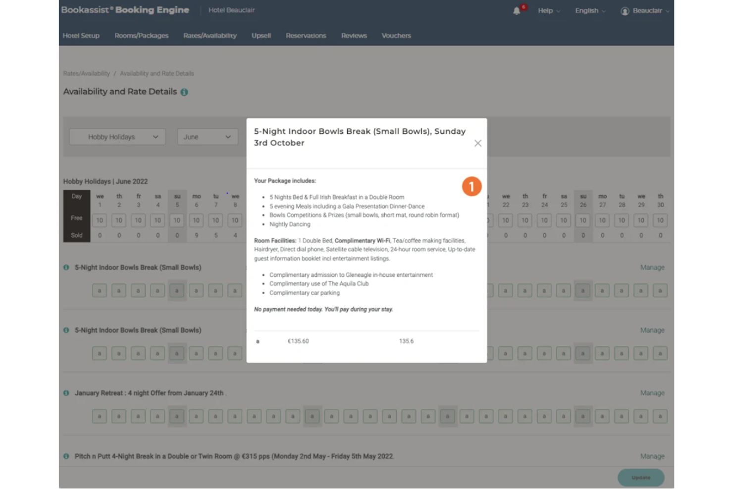 Bookassist screenshot - 10 Mejores Software CRM para Hoteles Analizados en 2026