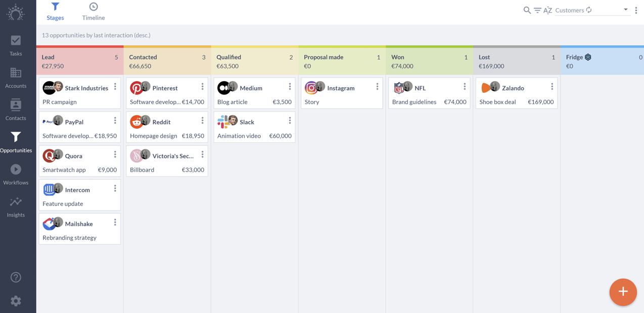 Salesflare screenshot - 10 Mejores Programas CRM Con Integración A Outlook En 2026