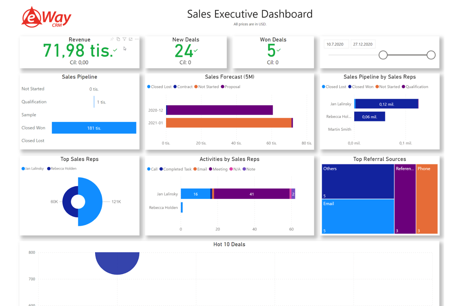 eWay-CRM screenshot - Los 10 Mejores Software CRM para Office 365 en 2026
