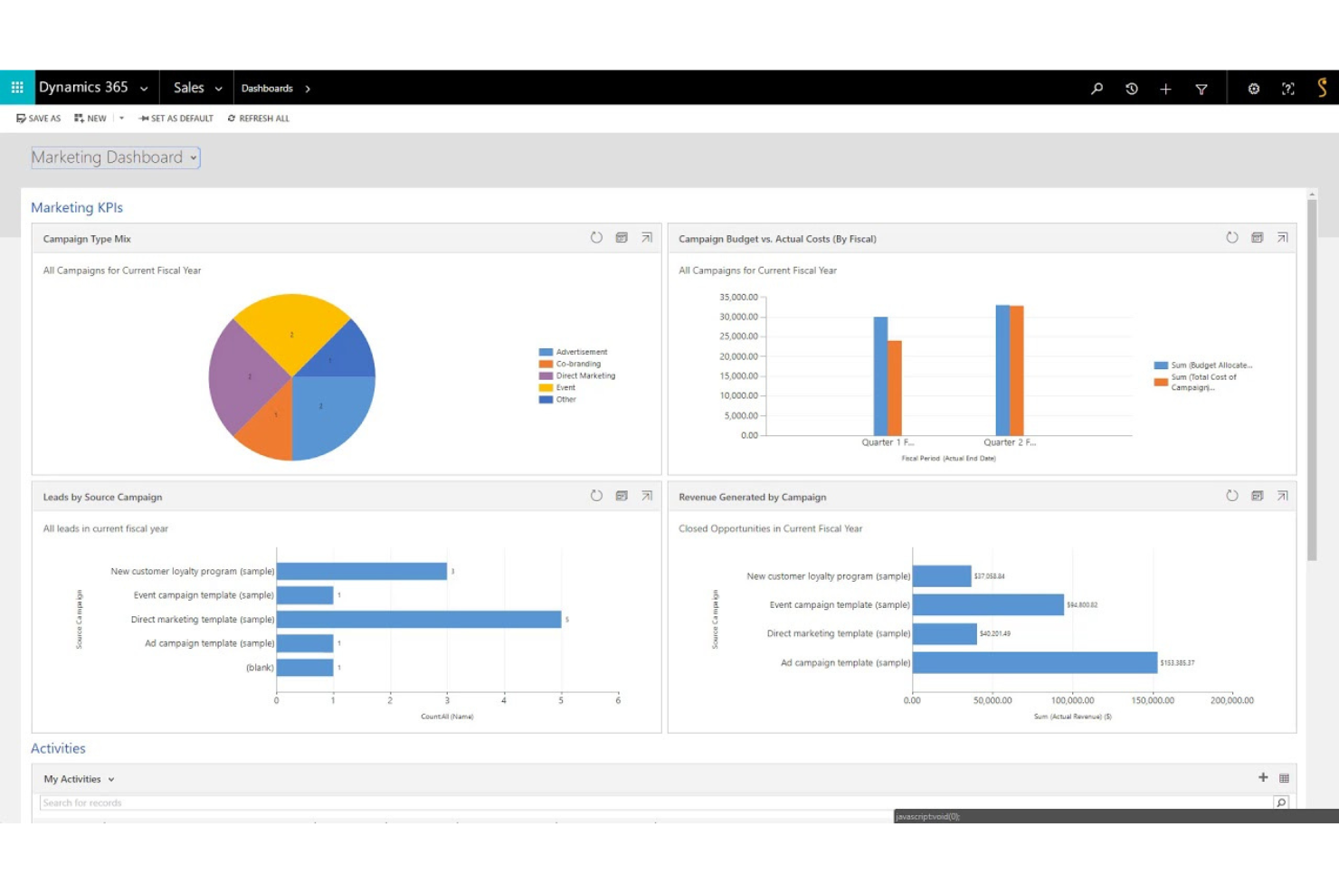 Microsoft Dynamics 365 screenshot - Le 10 migliori alternative a Pipedrive nel 2026