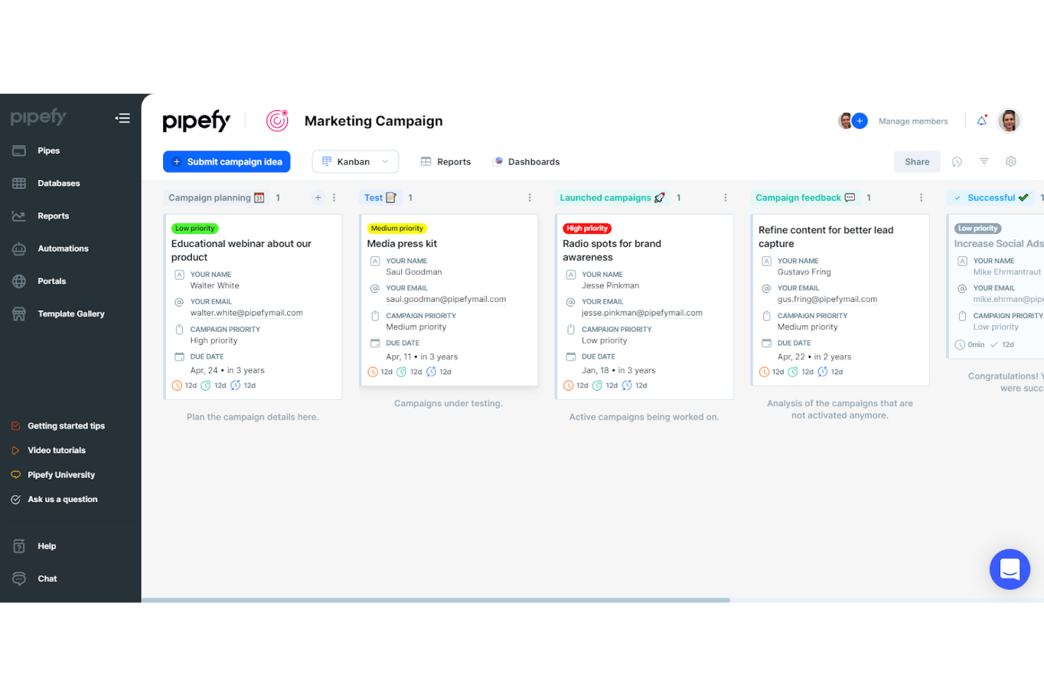 Pipefy screenshot - 10 Mejores Alternativas a Ontraport en 2026
