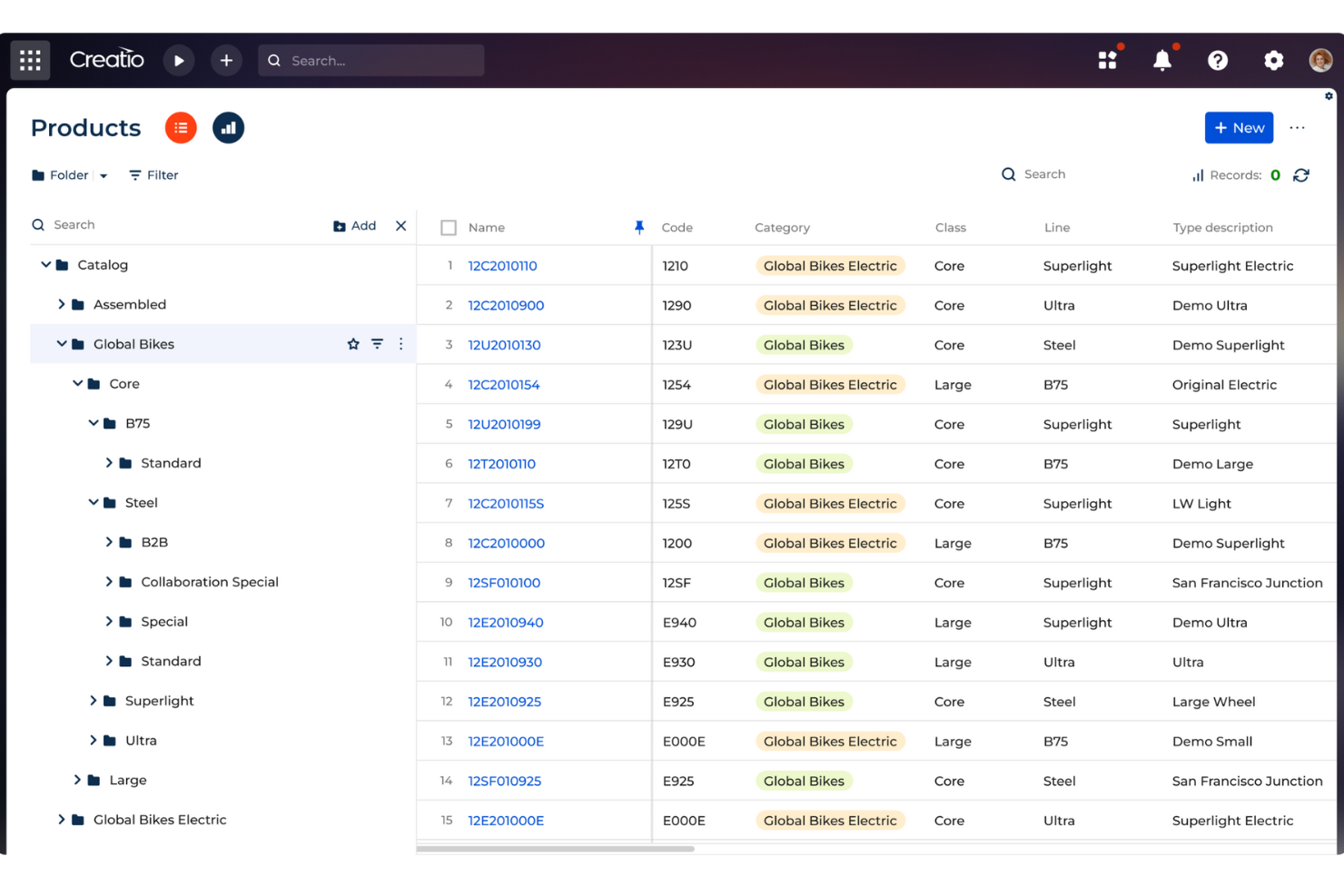 Creatio CRM screenshot - Le 10 migliori piattaforme CRM per l’edilizia recensite nel 2026