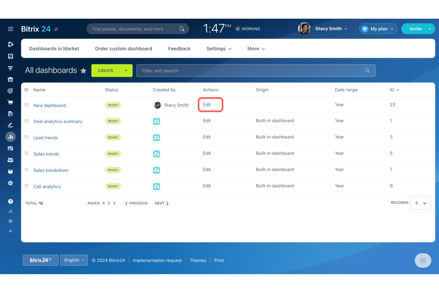 Bitrix24 screenshot - Los 10 mejores programas CRM para consultores analizados en 2026