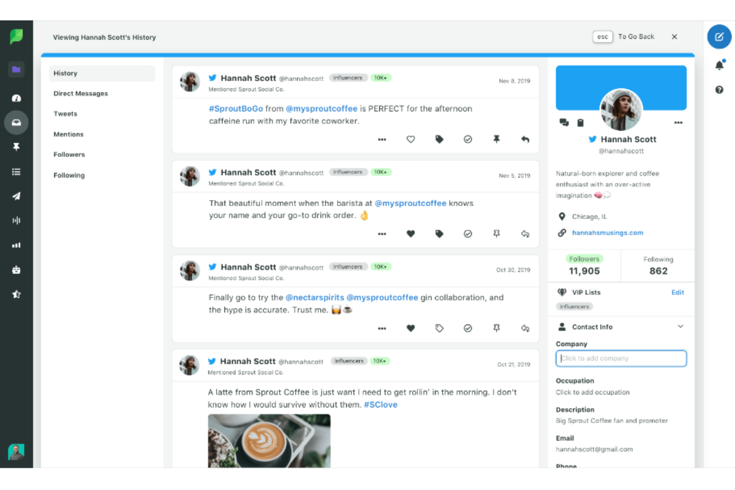 Sprout Social screenshot - 10 Migliori CRM con Integrazione ai Social Media nel 2026