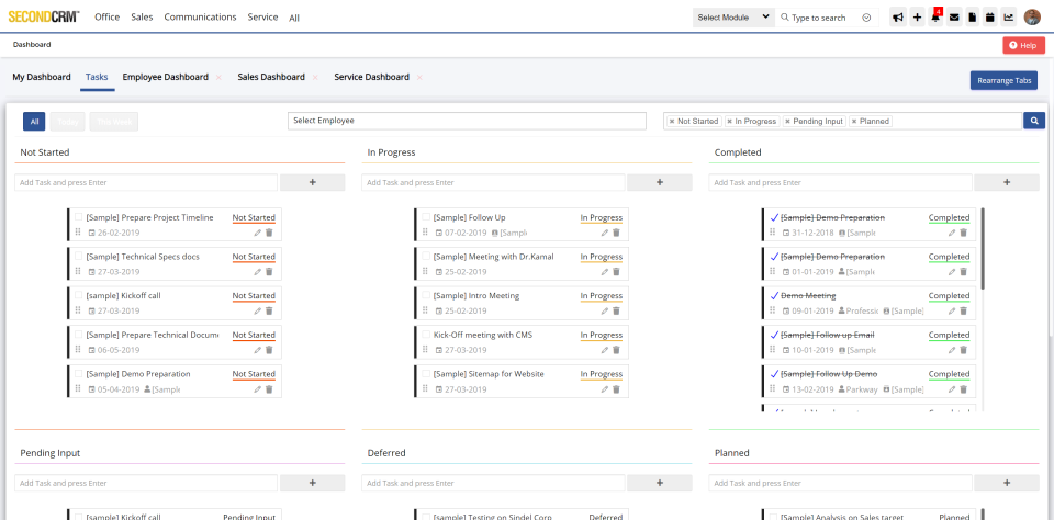 Second CRM screenshot - Le 10 migliori soluzioni CRM con gestione dell’inventario recensite nel 2026