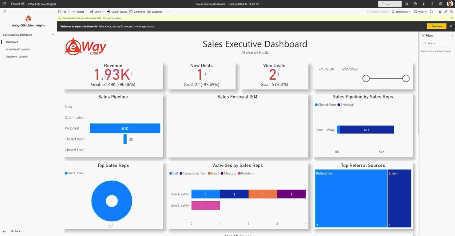eWay-CRM screenshot - 10 Mejores Alternativas a Highrise Revisadas en 2026