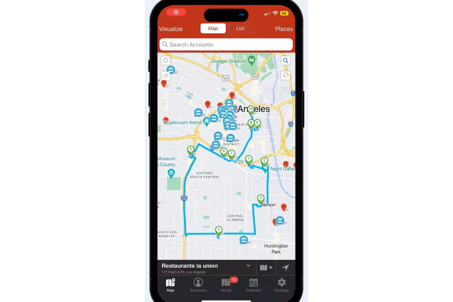 Badger Maps screenshot - Los 10 mejores programas de diseño de territorios de ventas en 2026