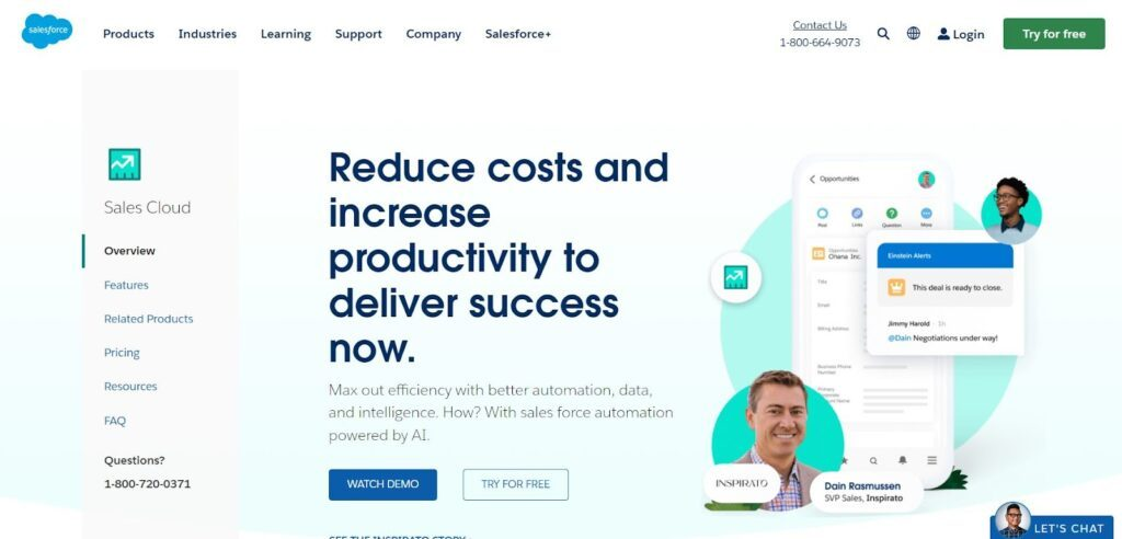 Salesforce Sales Cloud screenshot - Le 10 Migliori Soluzioni Software per Reportistica di Vendita Recensite per il 2026