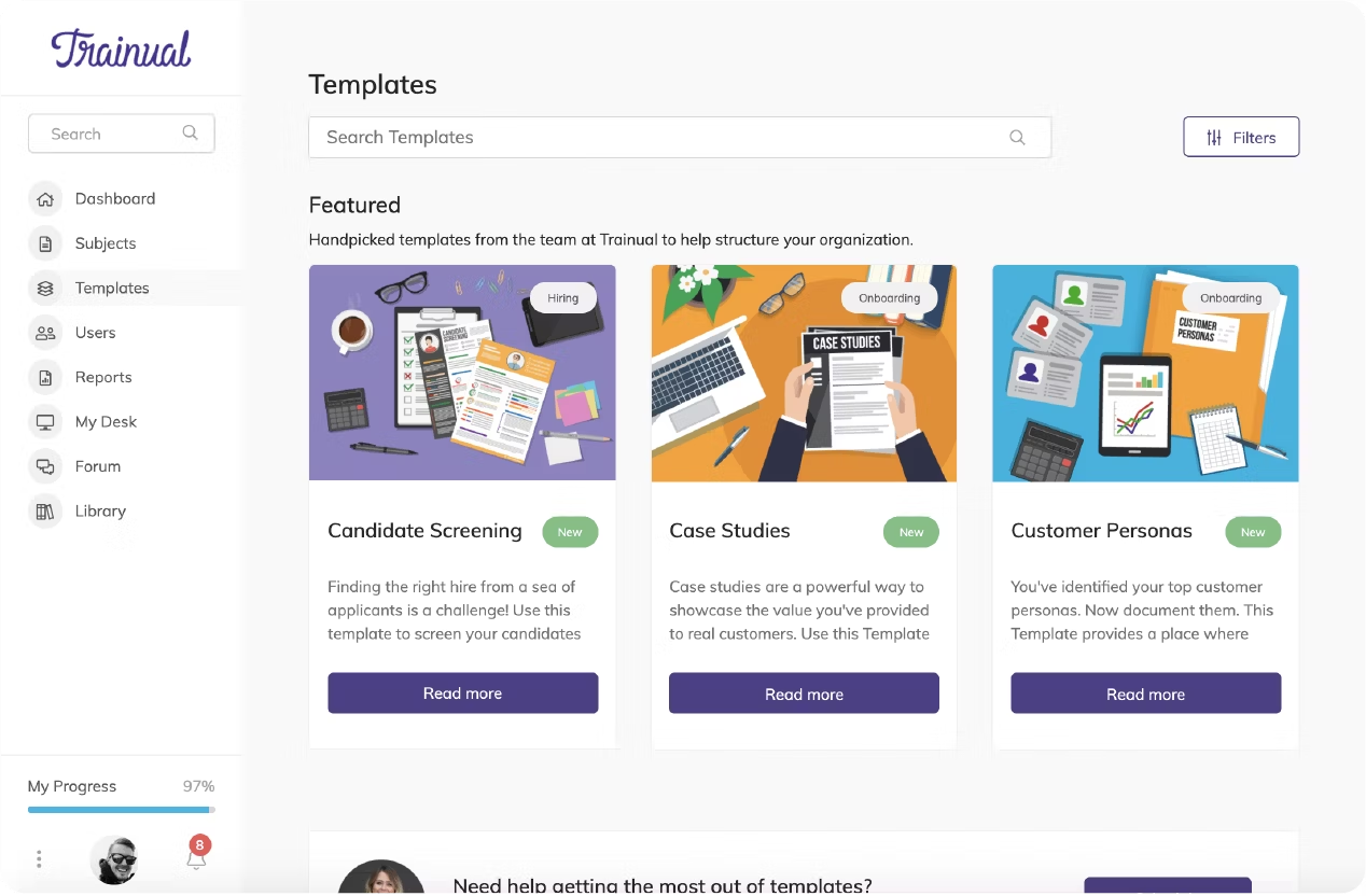 Trainual screenshot - 10 Mejores Software de Capacitación en Ventas Analizados Para 2026