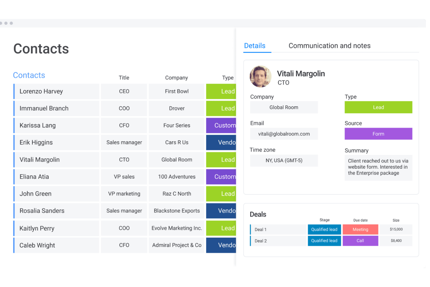 monday CRM screenshot - Le 10 Migliori Soluzioni Software per l’Onboarding delle Vendite Recensite per il 2026
